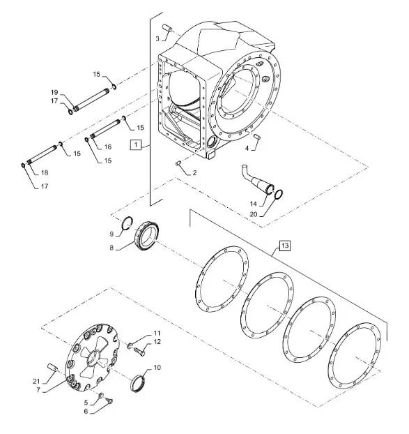 329808A1 - Трубка смазки корпуса редуктора моста TJT9./St.