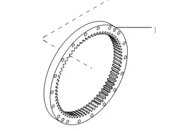 360761A1 - Шестерня солн. обр. (для 4х шест.) редукт. планет. моста задн. T8/Mg., TJT9./St.